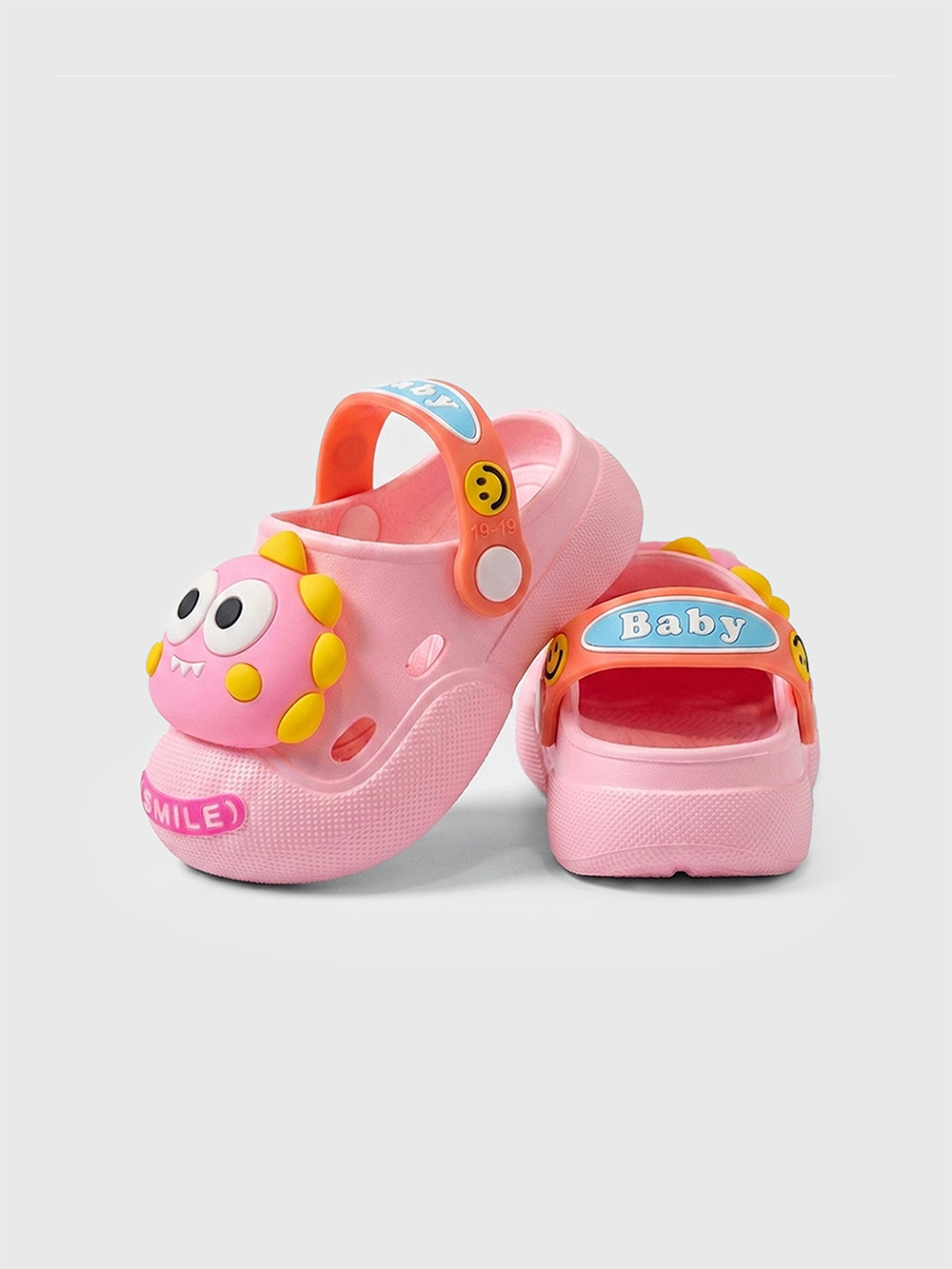 KiddoBounce Dino EVA Clogs Pink - Q01